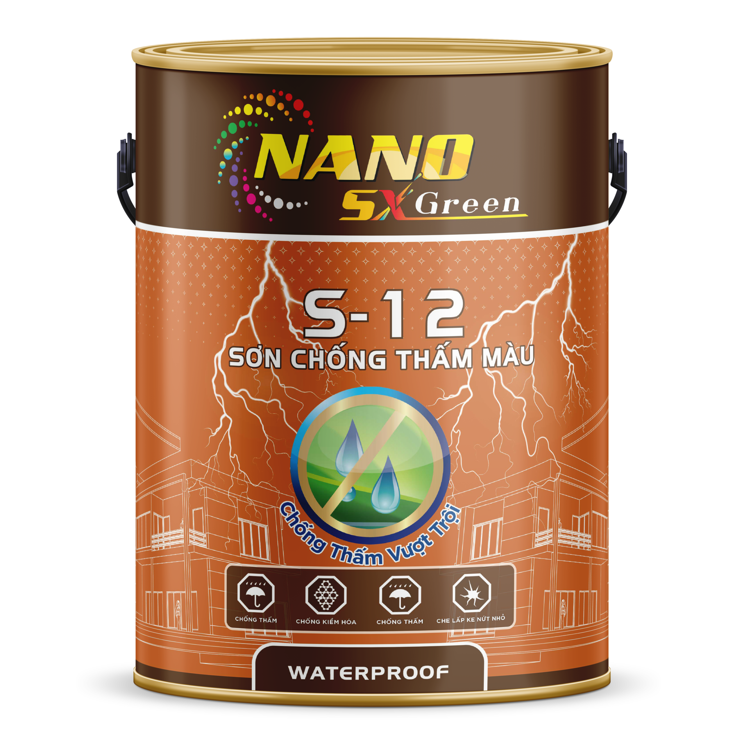 Sơn chống thấm màu S12